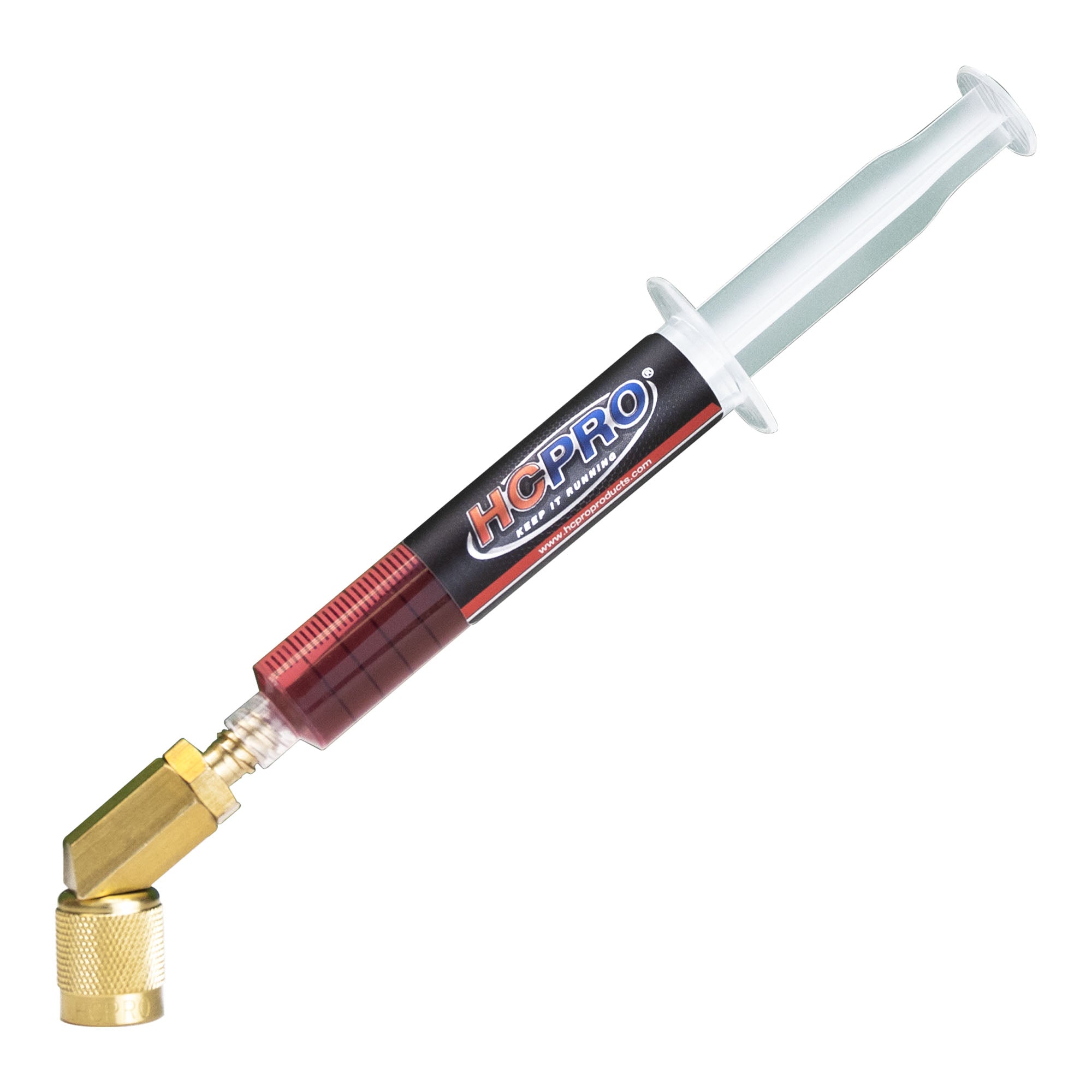 HCLEAK12R Pro Leak Sealer with 45° Swivel Adapter for Easy Access Application 12 Applications 0.25 fl oz. for AC, Refrigeration, and Automotive Systems Compatible with All Refrigerants image 1