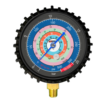 Universal Replacement Gauge 80 mm PSI/°C R410a, R22, R404a, R134a - Low image