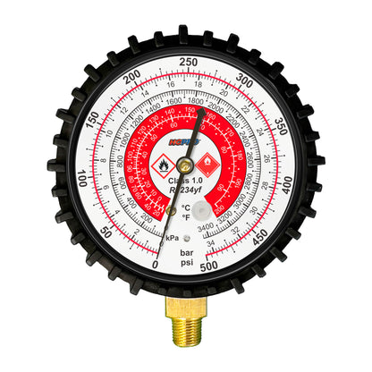 Universal Replacement Gauge 80 mm PSI ºF / ºC HFO-R1234YF image 2