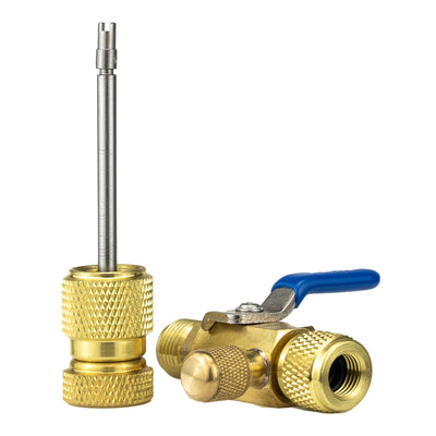 HCEVCK438 Quick Flow Vacuum Rated Valve Core Removal Tool 1/4” Female x 3/8” Male and 1/4” Side Port image 6